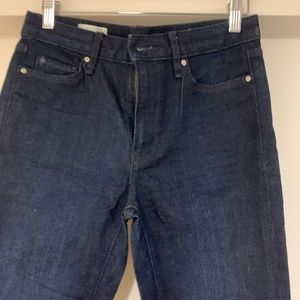 Gap high rise dark denim skinny jeans